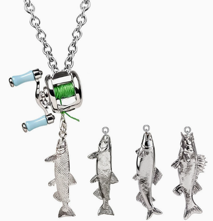 The FishiChain™ – Mini Fishing Reel Necklace