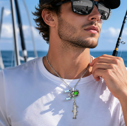 The FishiChain™ – Mini Fishing Reel Necklace
