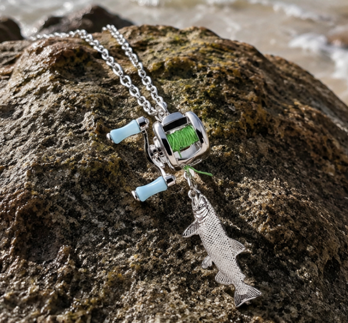 The FishiChain™ – Mini Fishing Reel Necklace