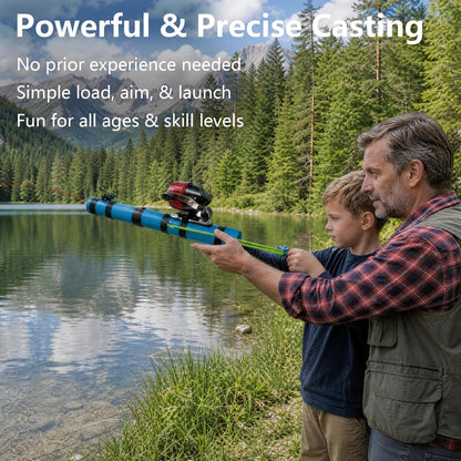 SlingCaster  – Slingshot Fishing Rod