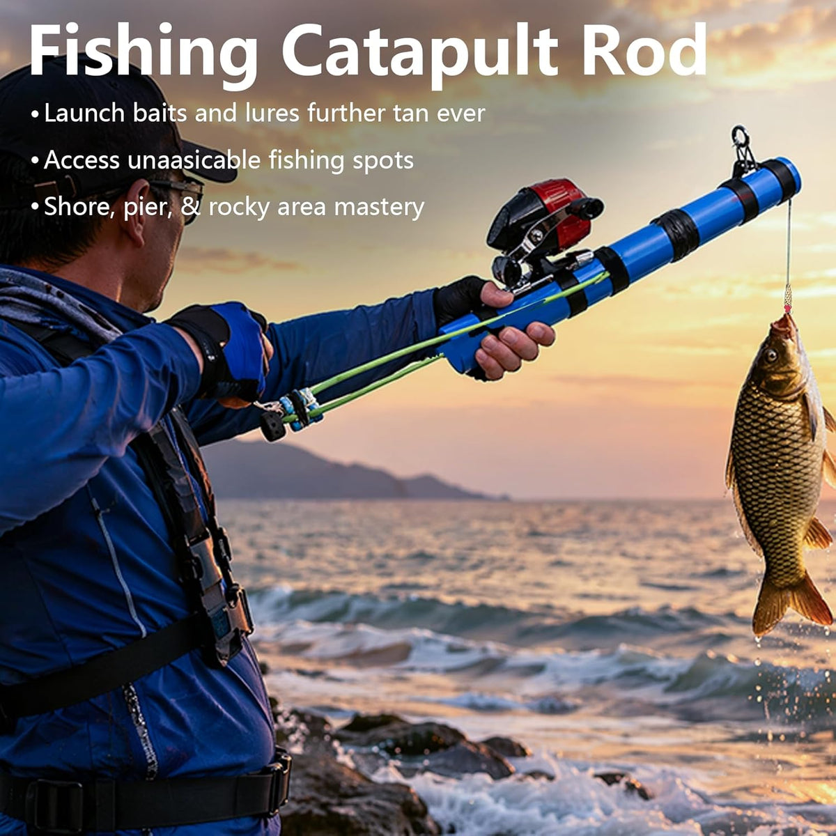 SlingCaster  – Slingshot Fishing Rod